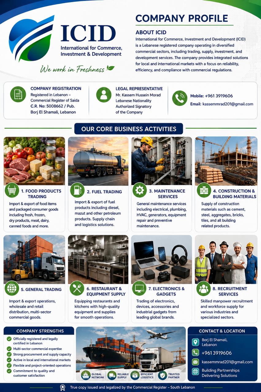 Company Profile ICID الرسمي